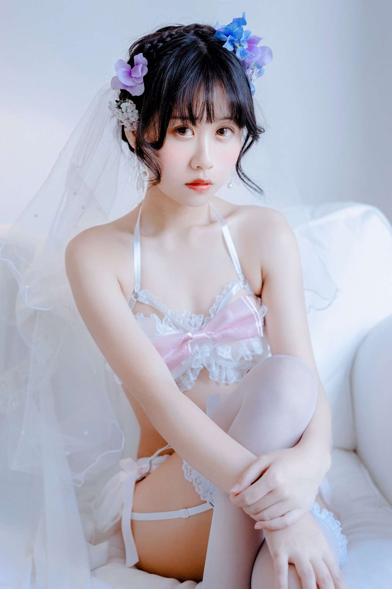 萌芽儿o0黑婚纱 玫瑰内衣